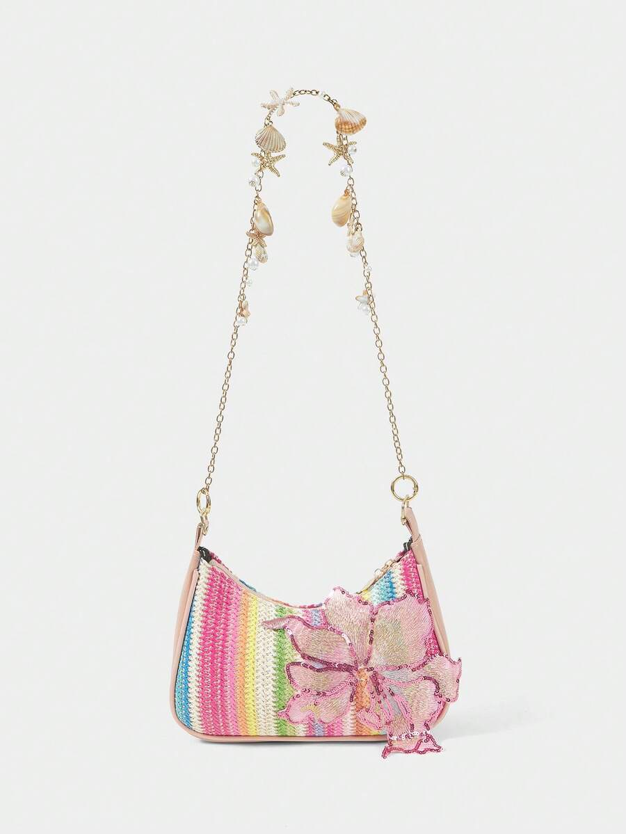 Viva Strut Summer Seaside Vacation Straw Bag