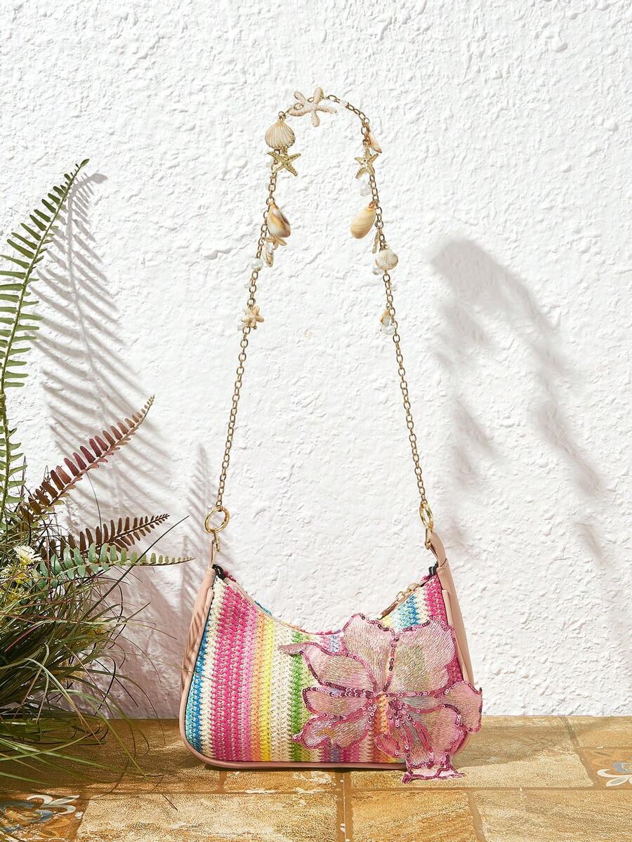 Viva Strut Summer Seaside Vacation Straw Bag