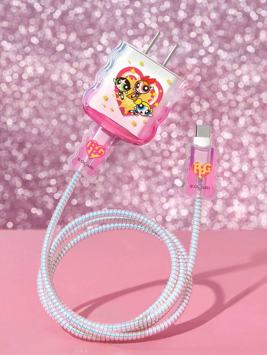The Power Girl Folding Gradient Charging Head Protective Cover