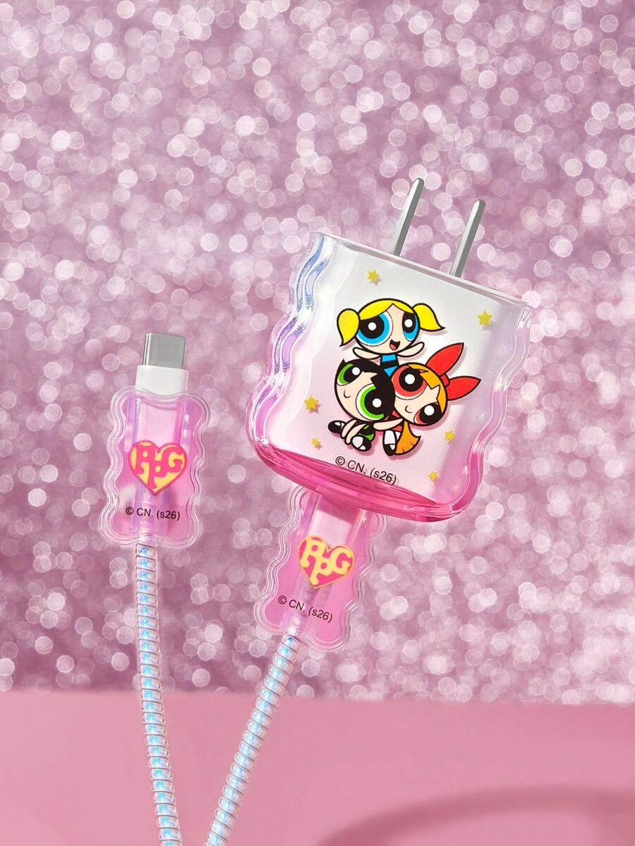 The Power Girl Folding Gradient Charging Head Protective Cover