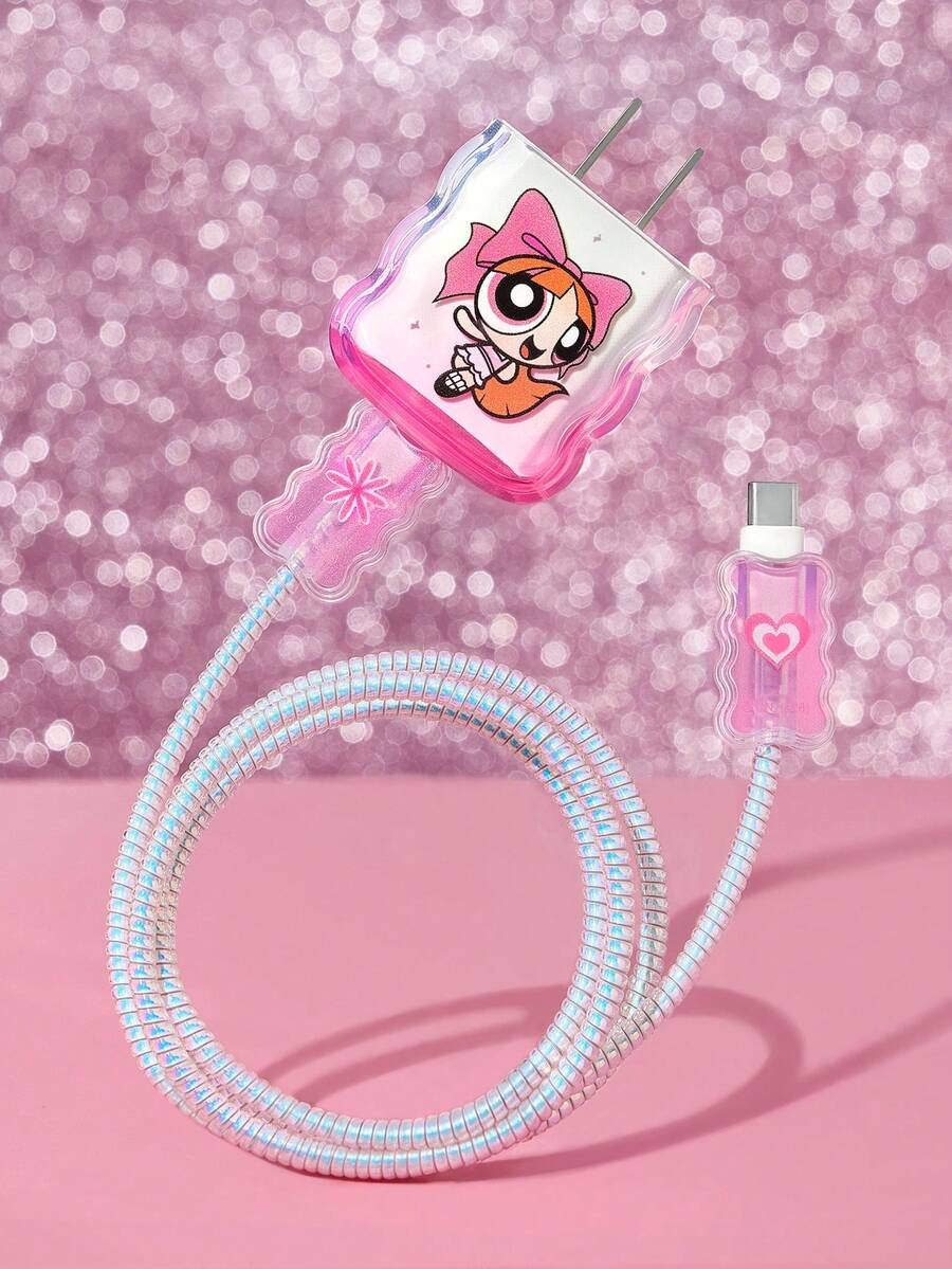 The Power Girl Folding Gradient Charging Head Protective Cover