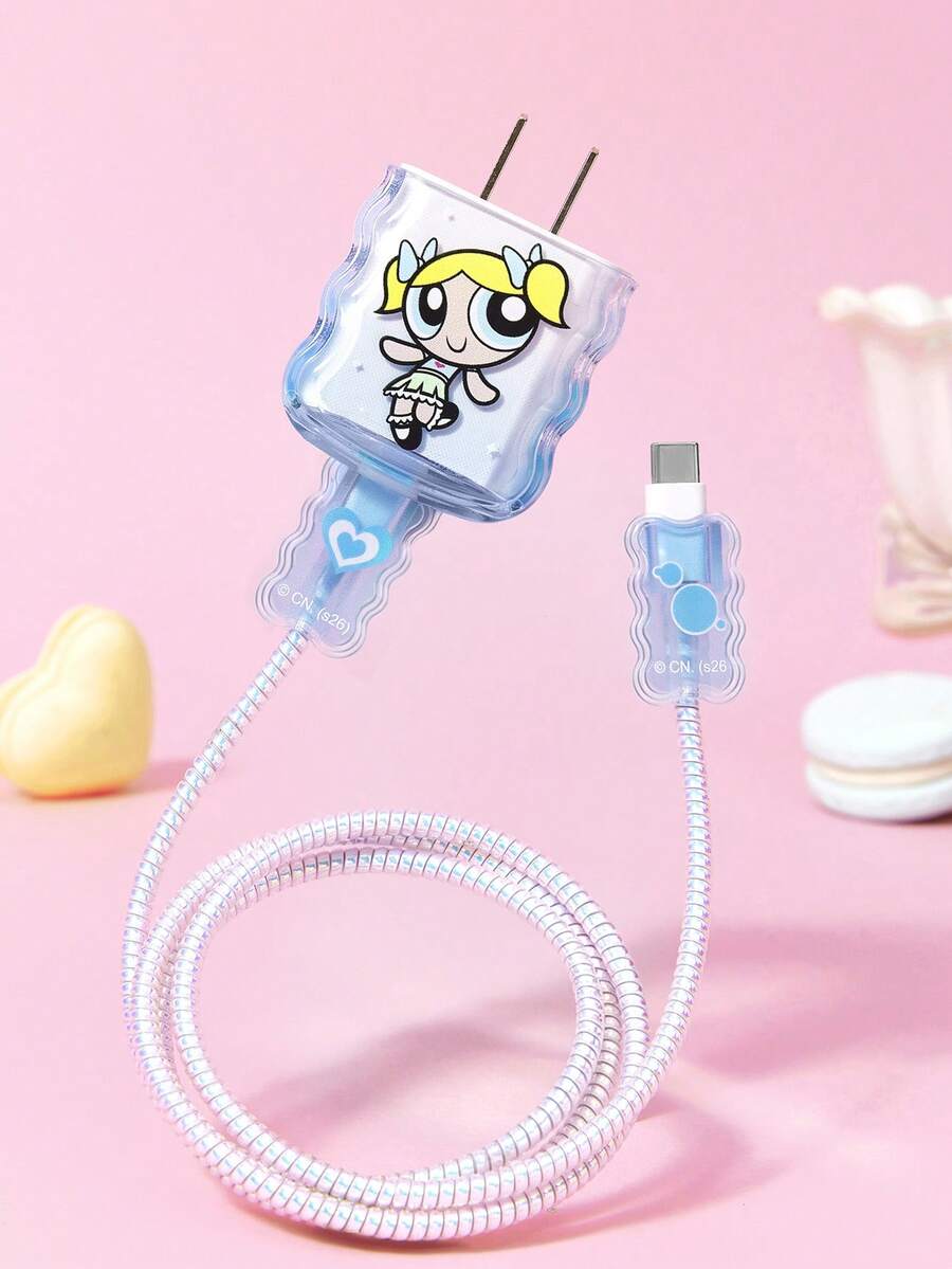The Power Girl Folding Gradient Charging Head Protective Cover