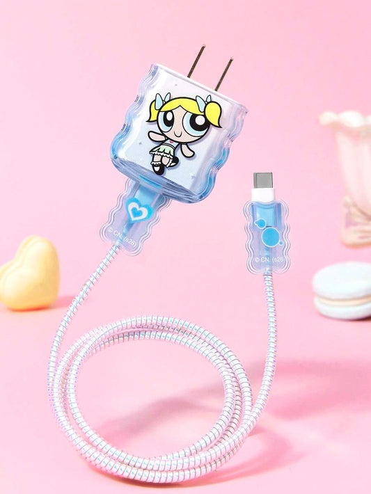 The Power Girl Folding Gradient Charging Head Protective Cover