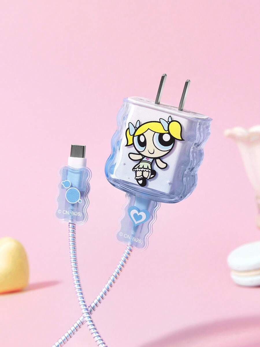 The Power Girl Folding Gradient Charging Head Protective Cover