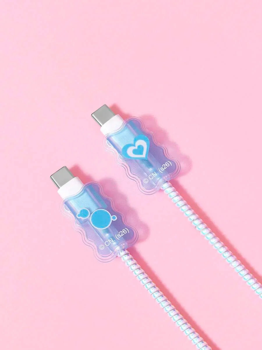 The Power Girl Folding Gradient Charging Head Protective Cover