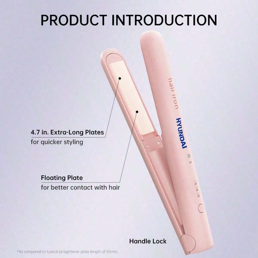 HYUNDAI 2-In-1 Mini Wireless Tourmaline Ceramic Hair Curler