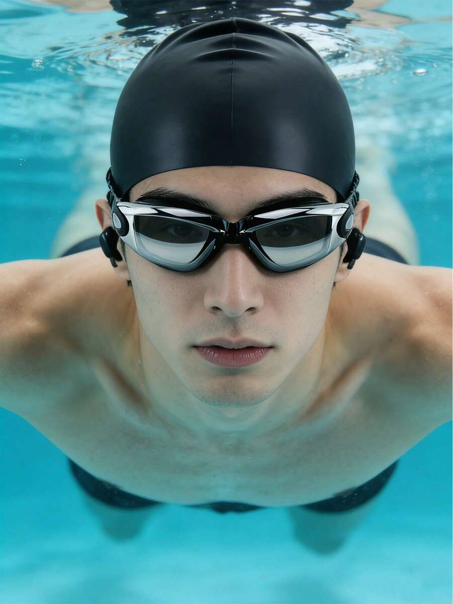4pcs Adult Swimming Gear Set, Including Swimming Goggles