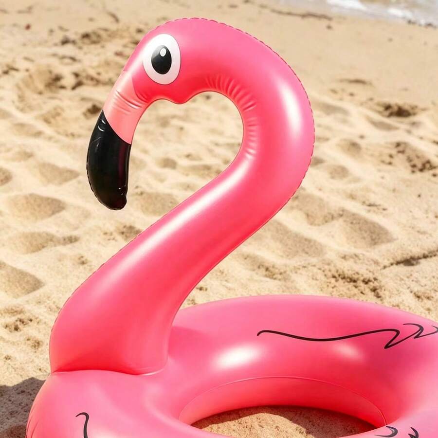 Flamingo-Shaped Inflatable Swimming Ring
