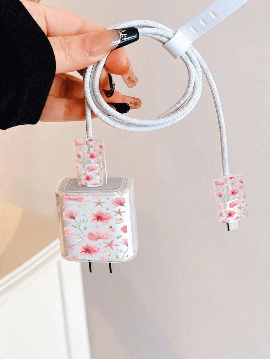 Cute Sea Turtle Design Charger Data Cable Protector Case