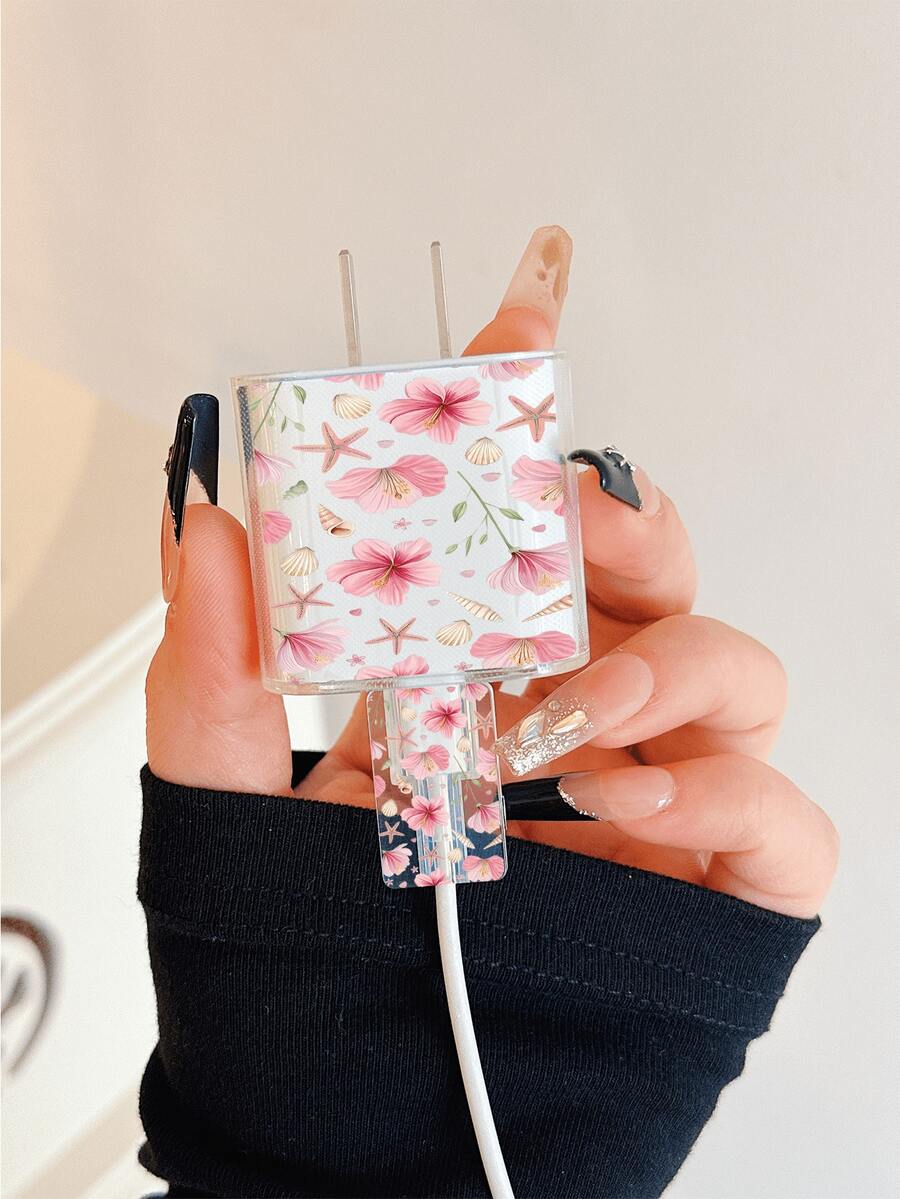 Cute Sea Turtle Design Charger Data Cable Protector Case