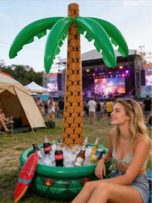 Inflatable Palm Tree Ice Bucket, Coconut Tree Beer Ice Bucket