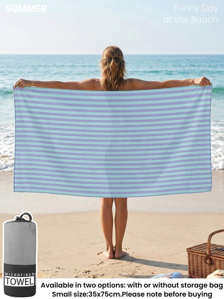 Printed Beach Towel, Summer Fruit Pattern Swimwear