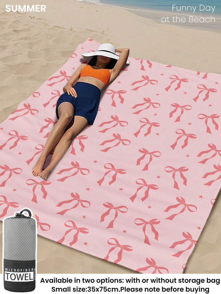 Printed Beach Towel, Summer Fruit Pattern Swimwear