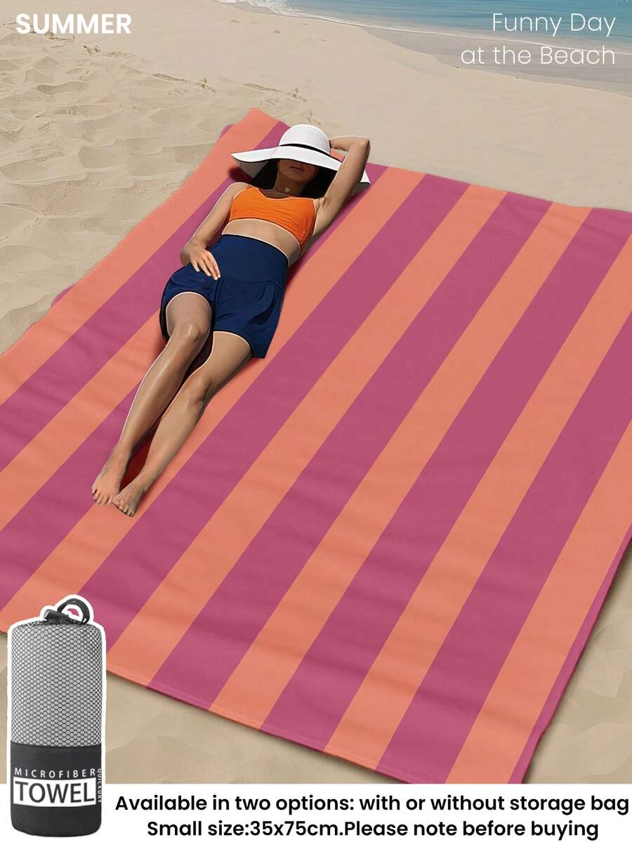 Printed Beach Towel, Summer Fruit Pattern Swimwear