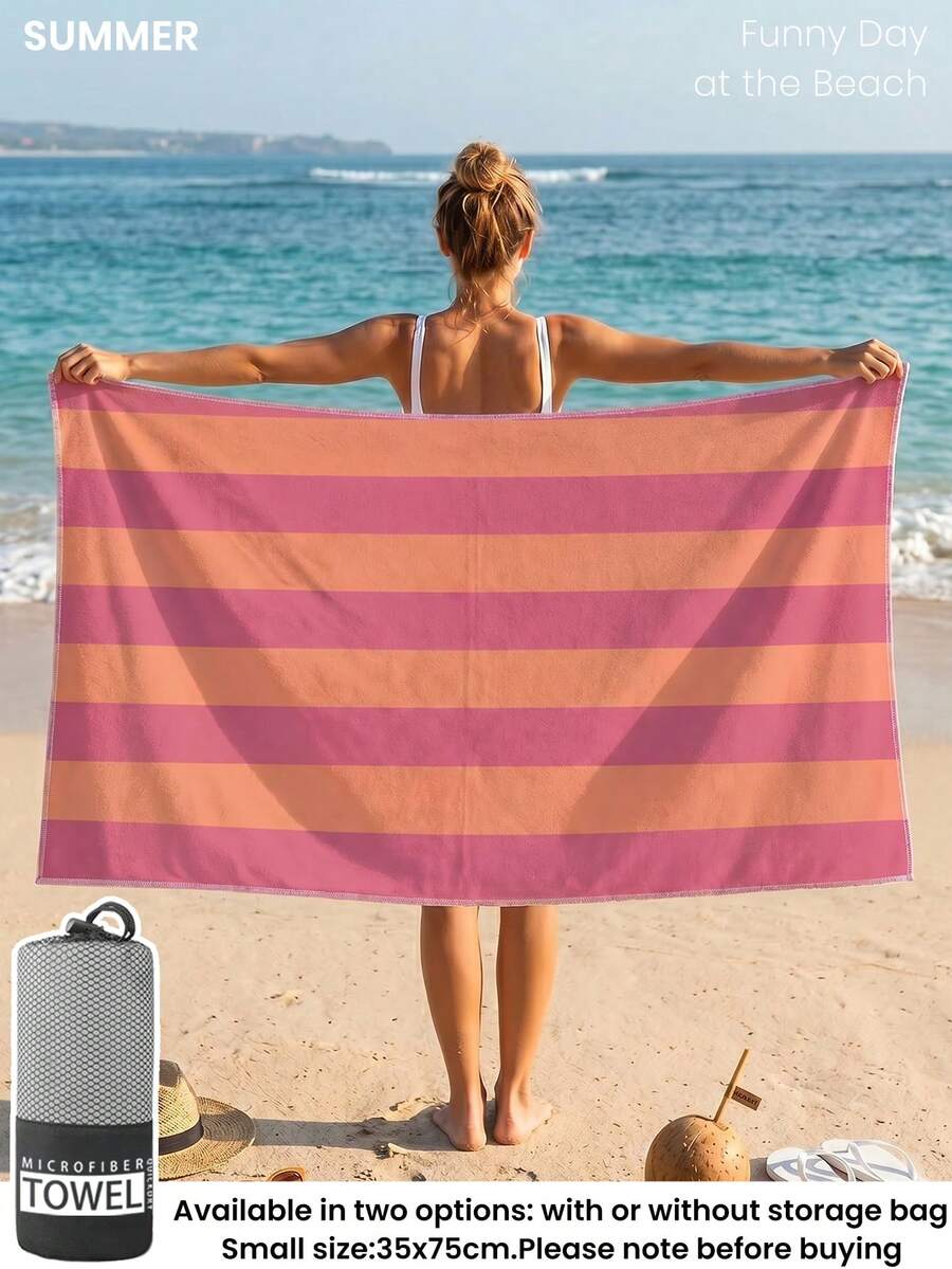 Printed Beach Towel, Summer Fruit Pattern Swimwear