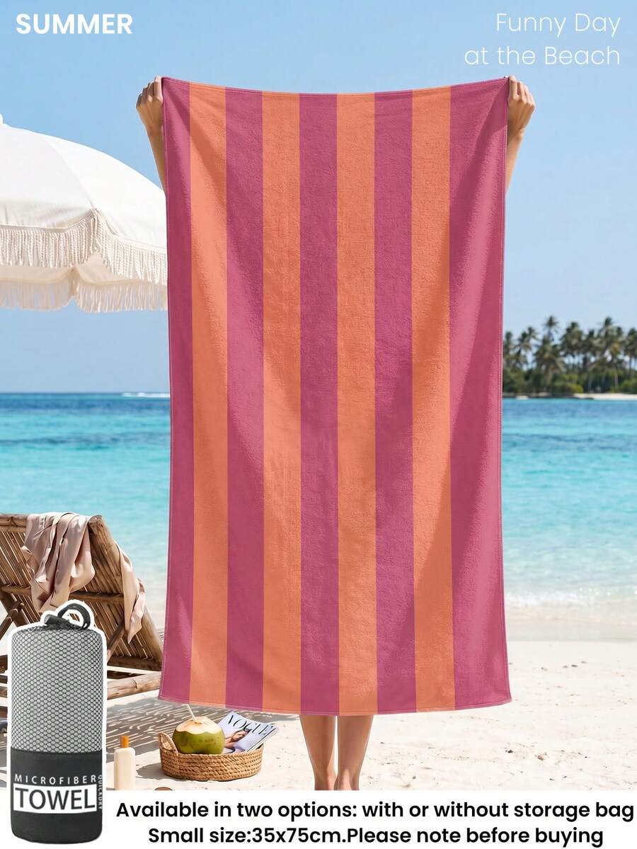 Printed Beach Towel, Summer Fruit Pattern Swimwear