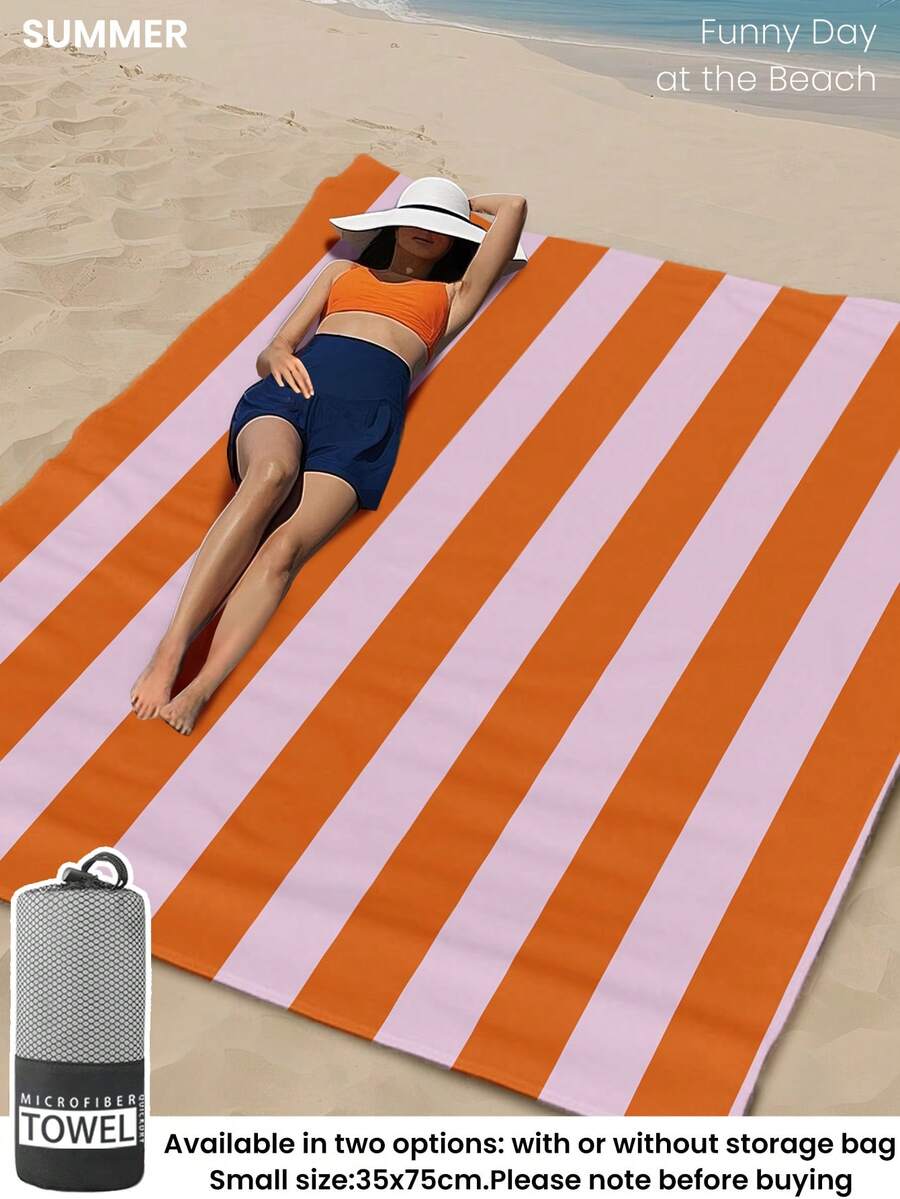 Printed Beach Towel, Summer Fruit Pattern Swimwear