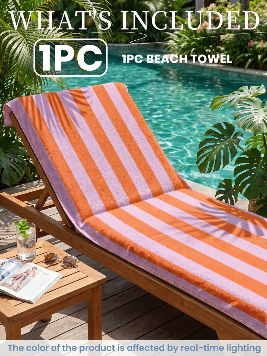 Printed Beach Towel, Summer Fruit Pattern Swimwear