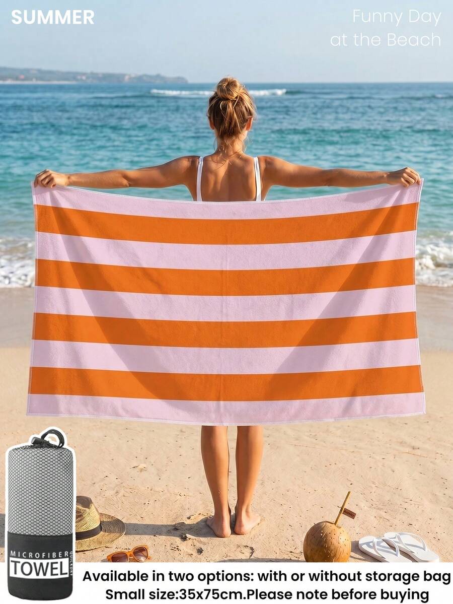 Printed Beach Towel, Summer Fruit Pattern Swimwear