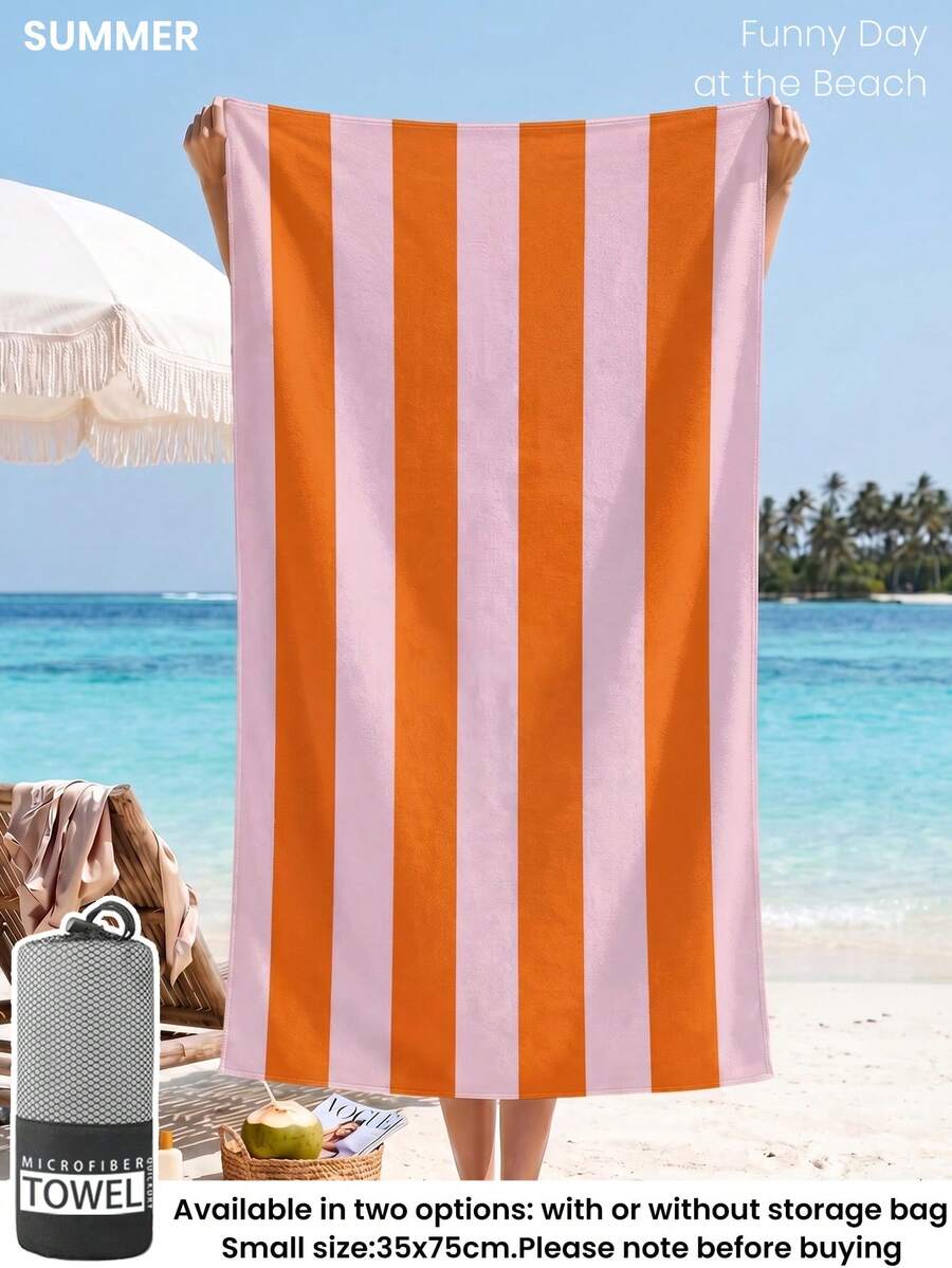 Printed Beach Towel, Summer Fruit Pattern Swimwear