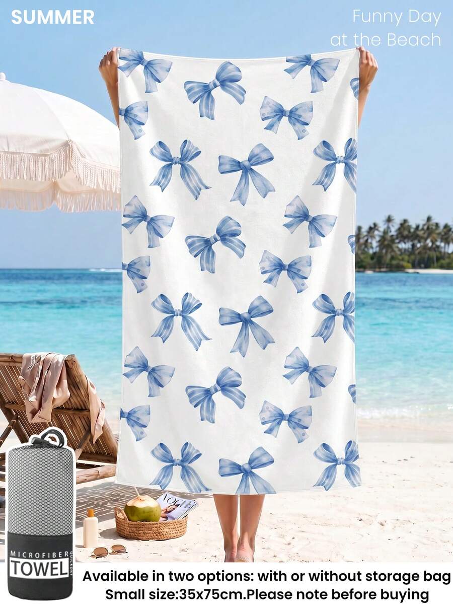 Printed Beach Towel, Summer Fruit Pattern Swimwear
