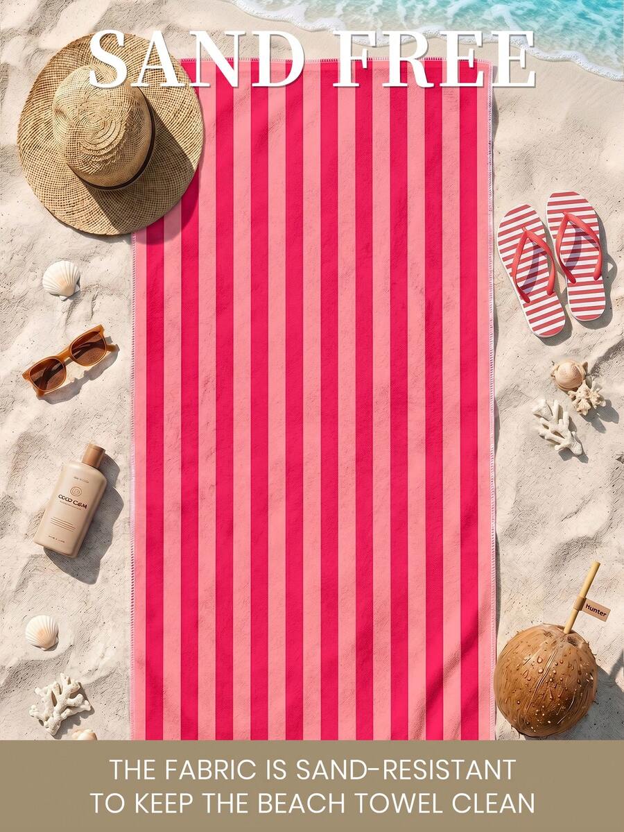 Printed Beach Towel, Summer Fruit Pattern Swimwear
