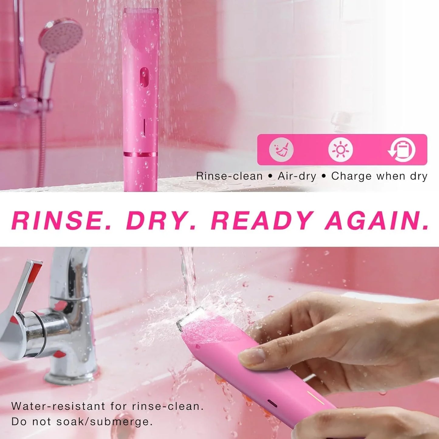 2 In 1 Women Electric Razor & Bikini Trimmer
