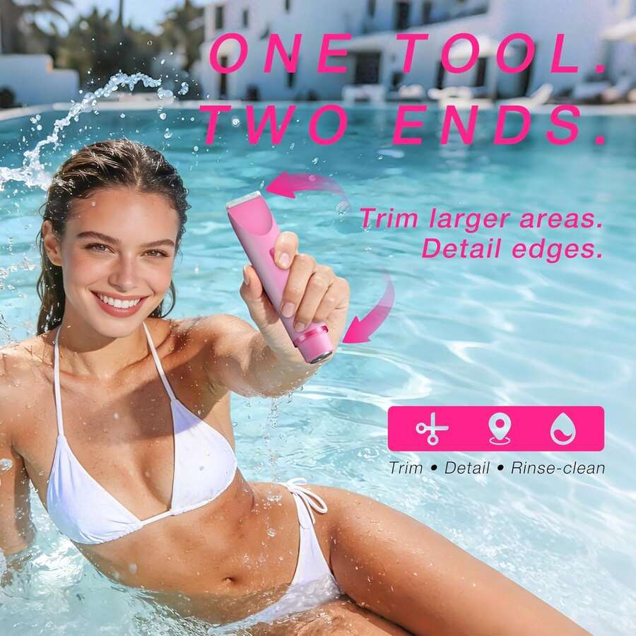 2 In 1 Women Electric Razor & Bikini Trimmer