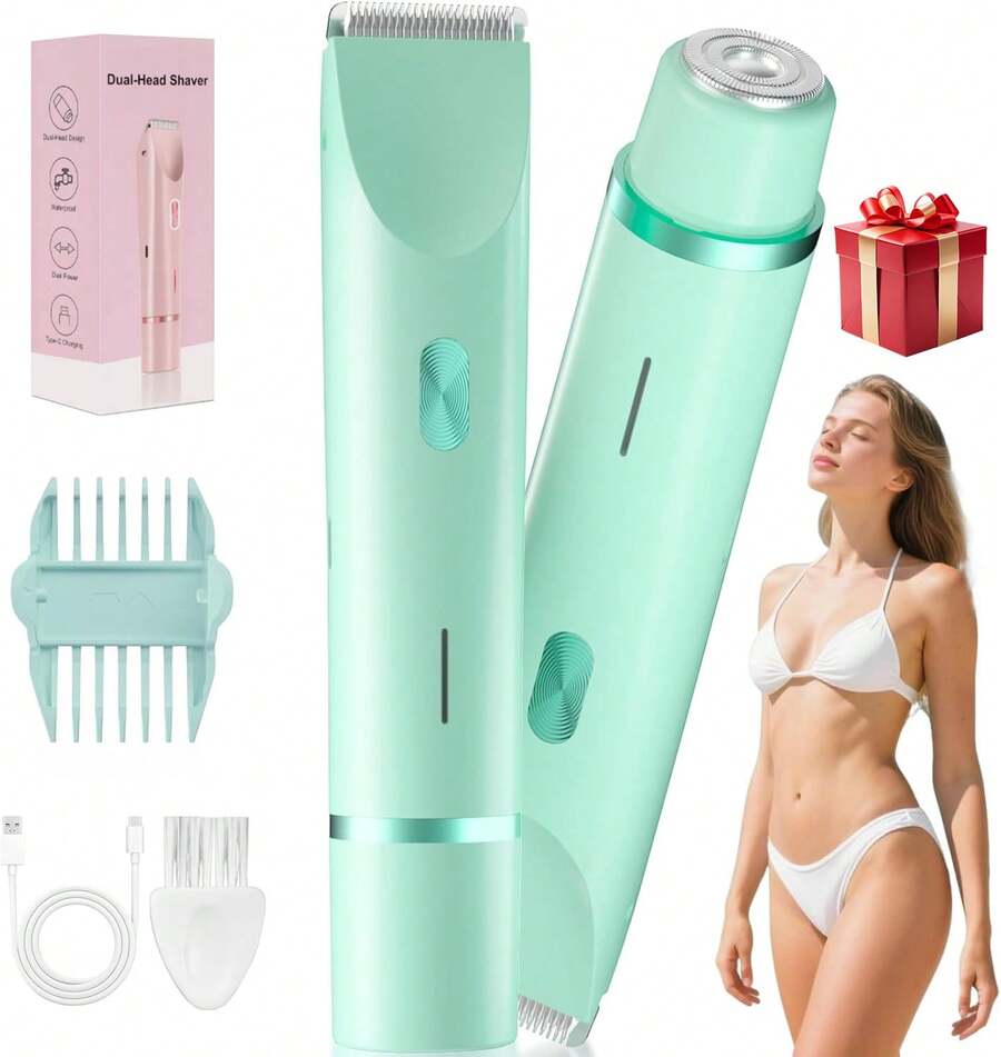 2 In 1 Women Electric Razor & Bikini Trimmer