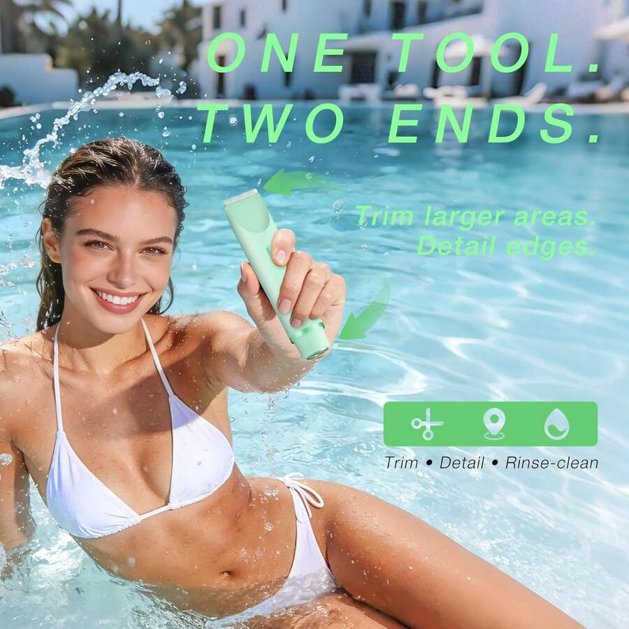 2 In 1 Women Electric Razor & Bikini Trimmer