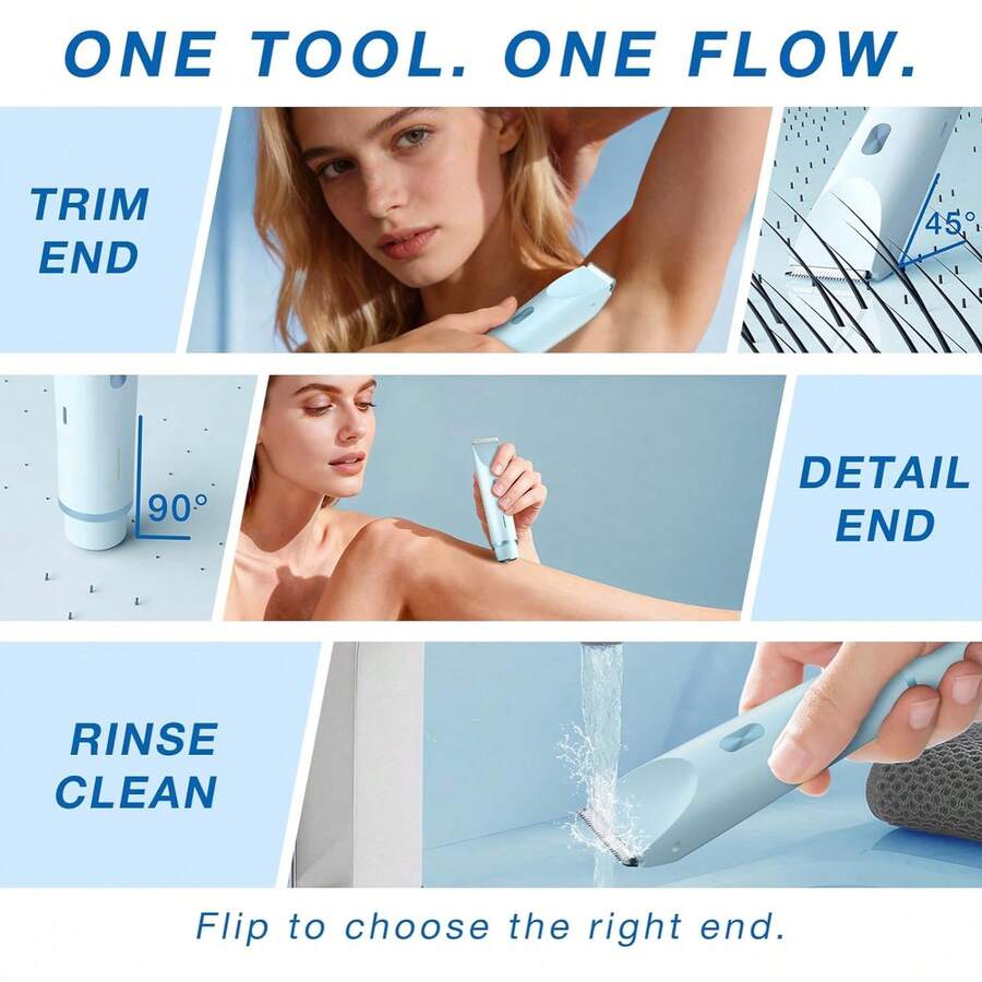2 In 1 Women Electric Razor & Bikini Trimmer