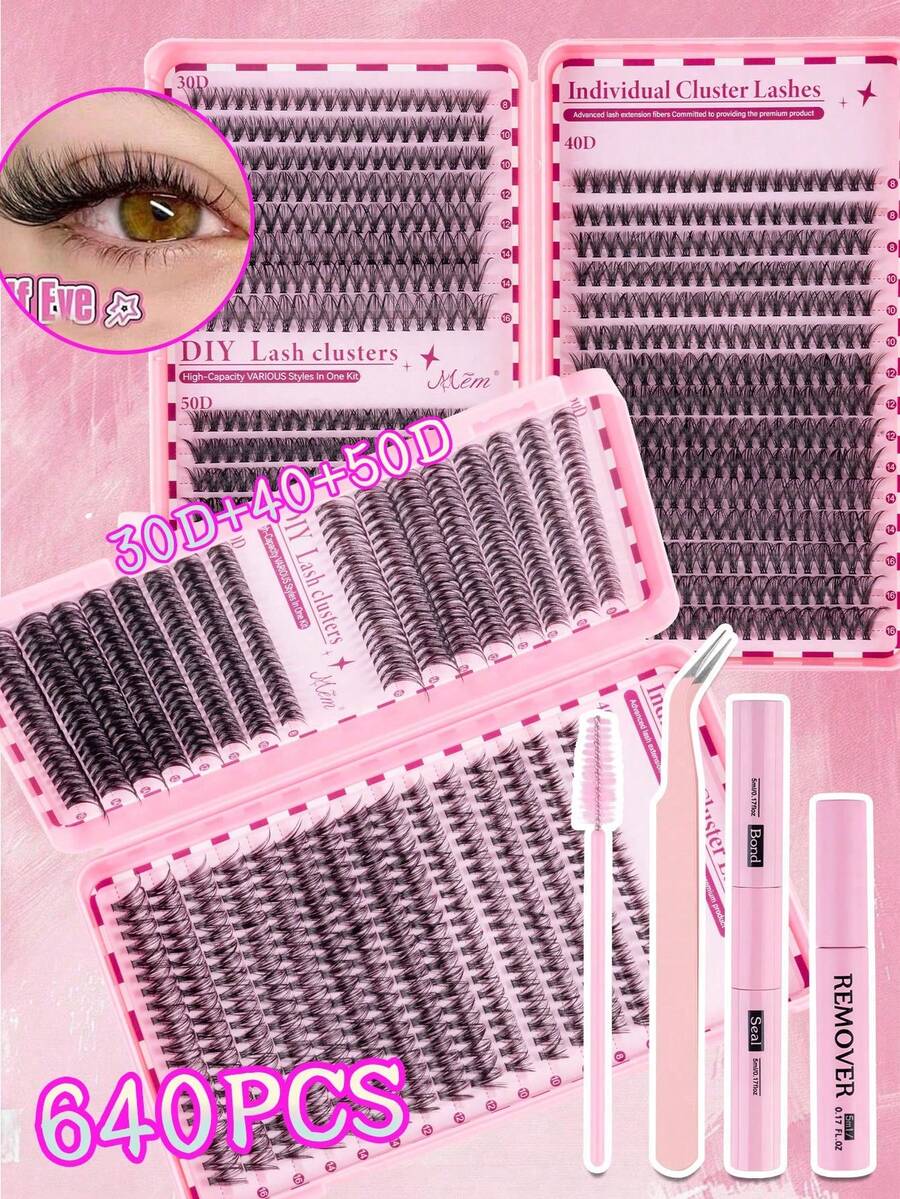 MEM Eyelash Extension Kit, DIY Eyelash Extension Set