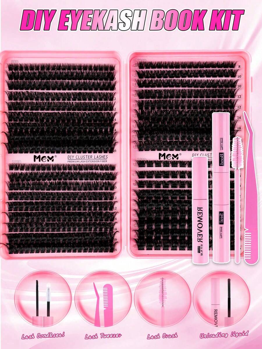 MEM Eyelash Extension Kit, DIY Eyelash Extension Set