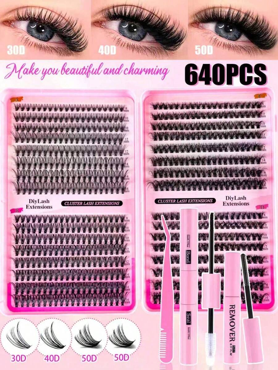 MEM Eyelash Extension Kit, DIY Eyelash Extension Set