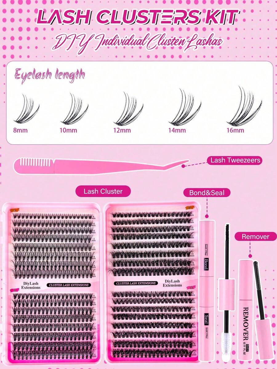 MEM Eyelash Extension Kit, DIY Eyelash Extension Set