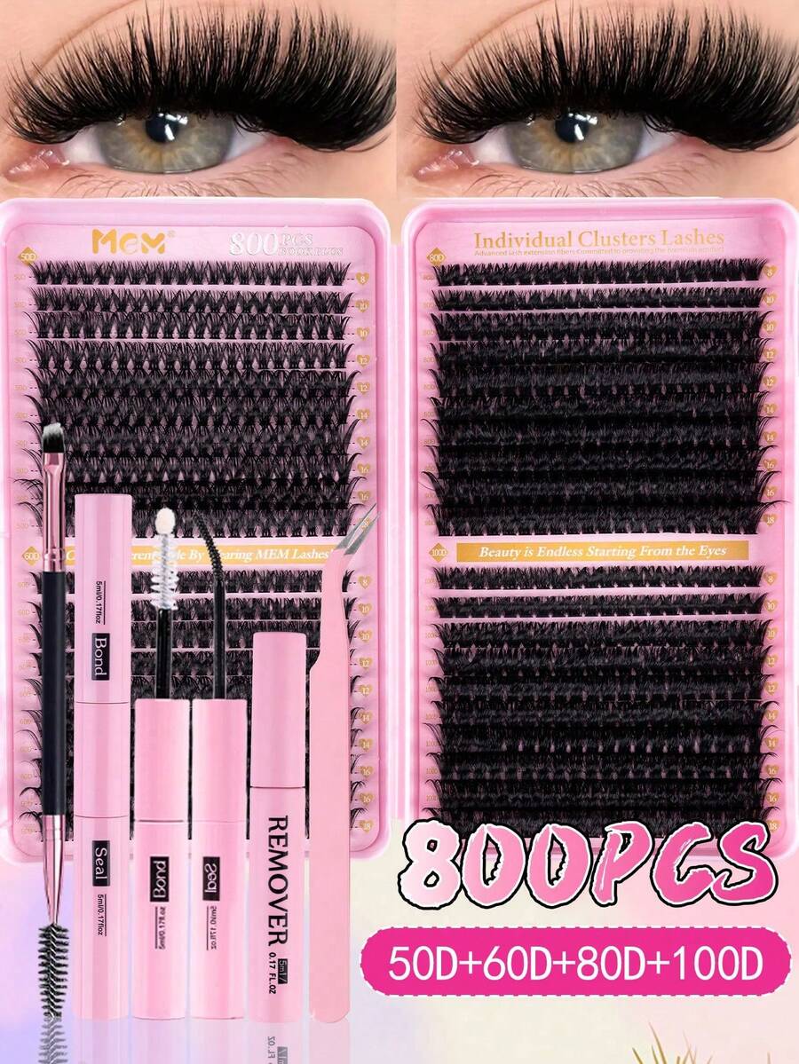 MEM Eyelash Extension Kit, DIY Eyelash Extension Set