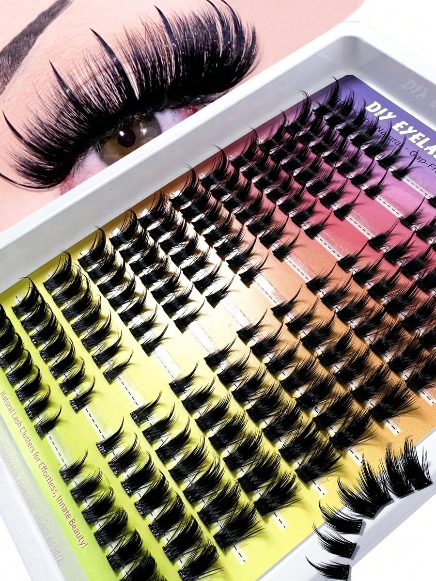 32pcs/10pcs C-Curl Flirty Fairy False Eyelash Clusters