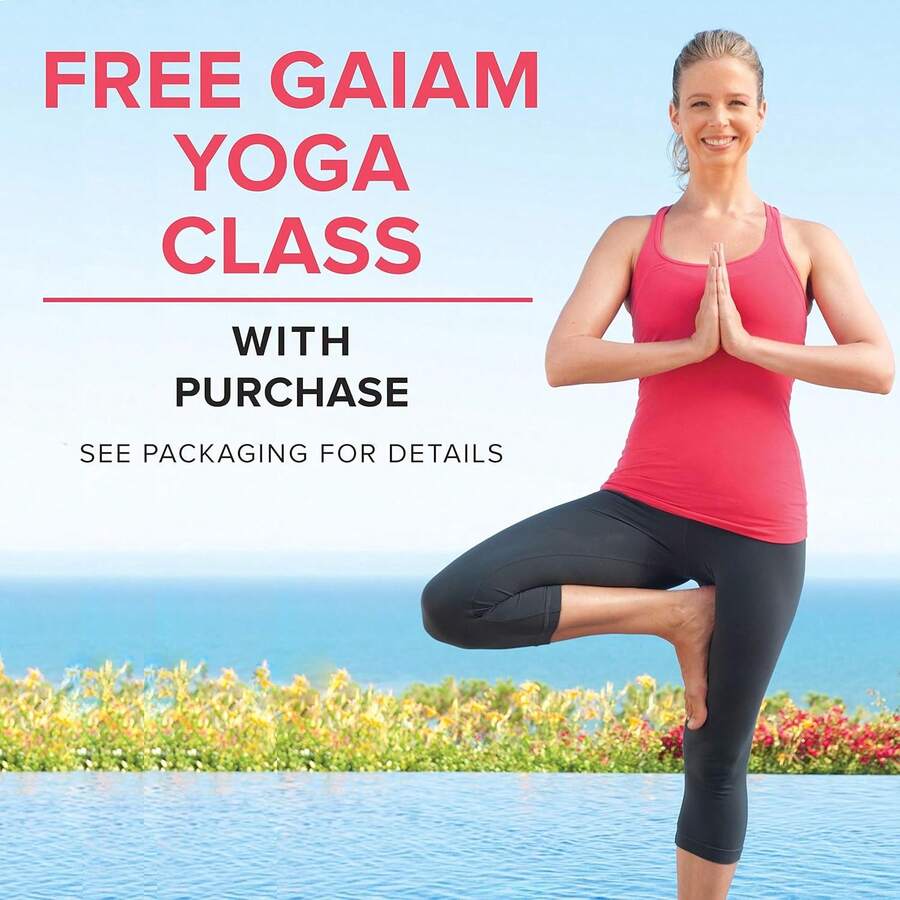 Gaiam Print Yoga Mat, Non Slip Exercise & Fitness Mat