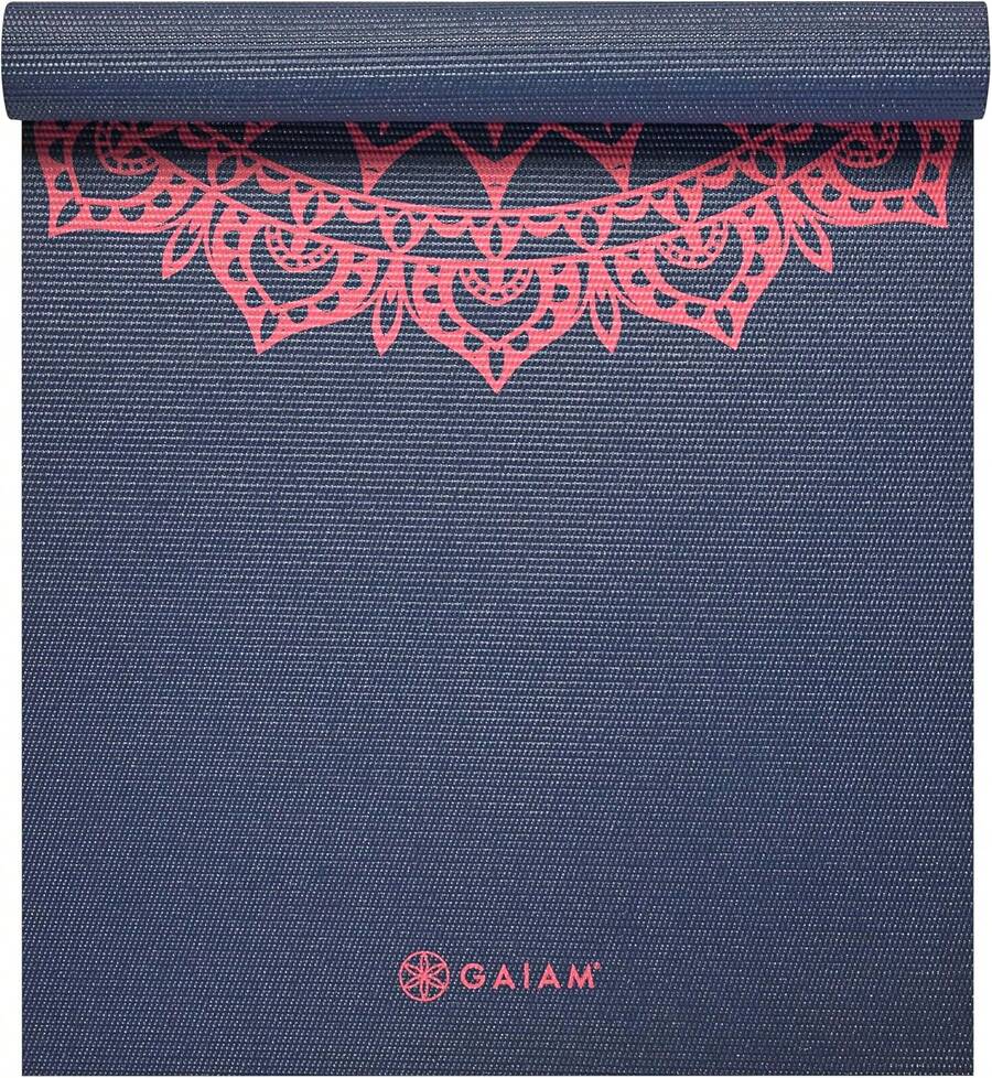 Gaiam Print Yoga Mat, Non Slip Exercise & Fitness Mat