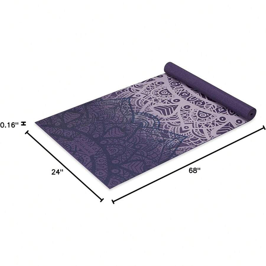 Gaiam Print Yoga Mat, Non Slip Exercise & Fitness Mat