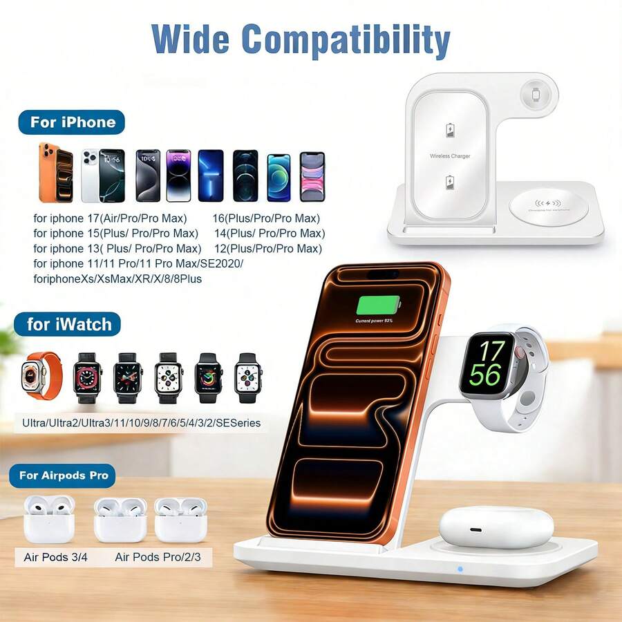 Wireless Charger Station For Multiple Devices