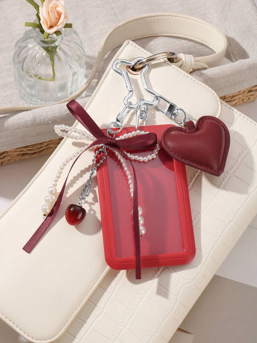 ROMWE Kawaii 1 College Style Red Card Cover