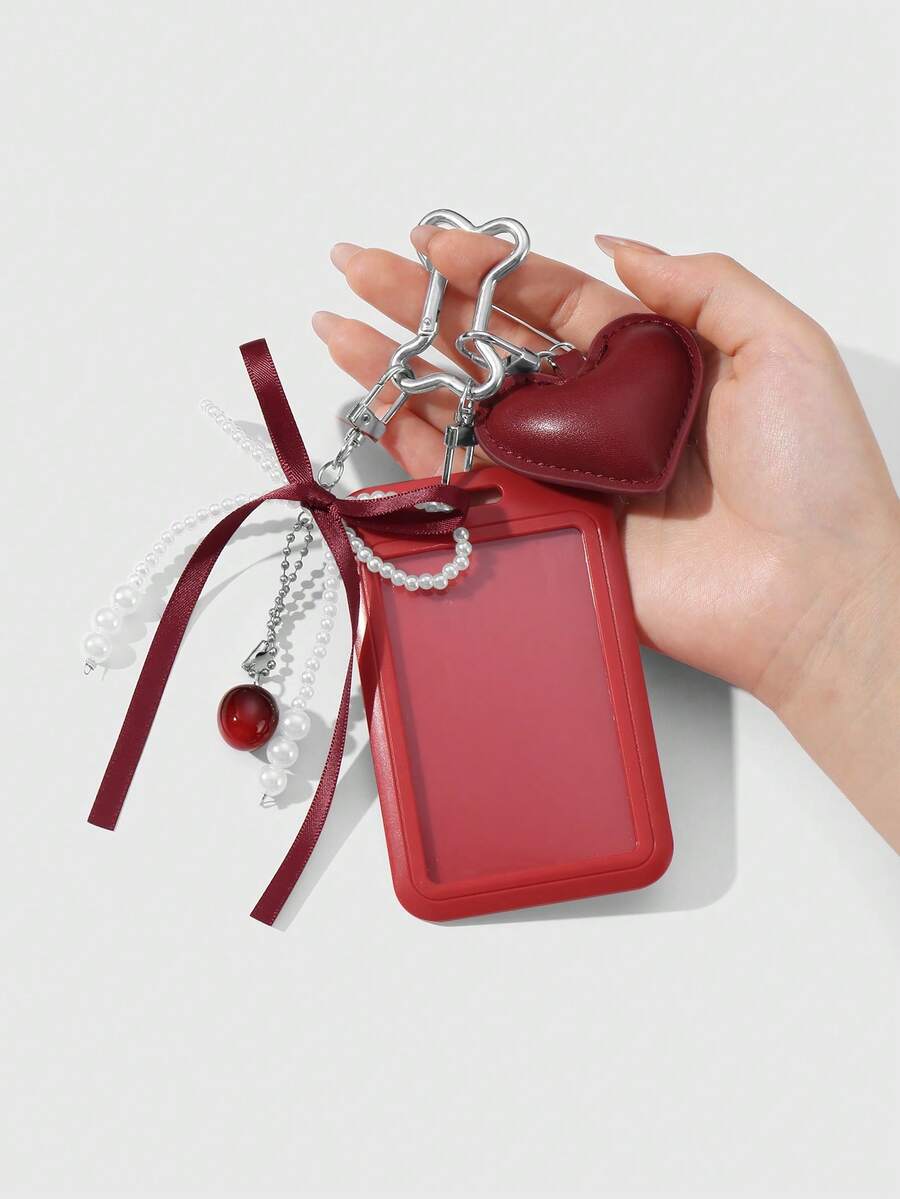 ROMWE Kawaii 1 College Style Red Card Cover
