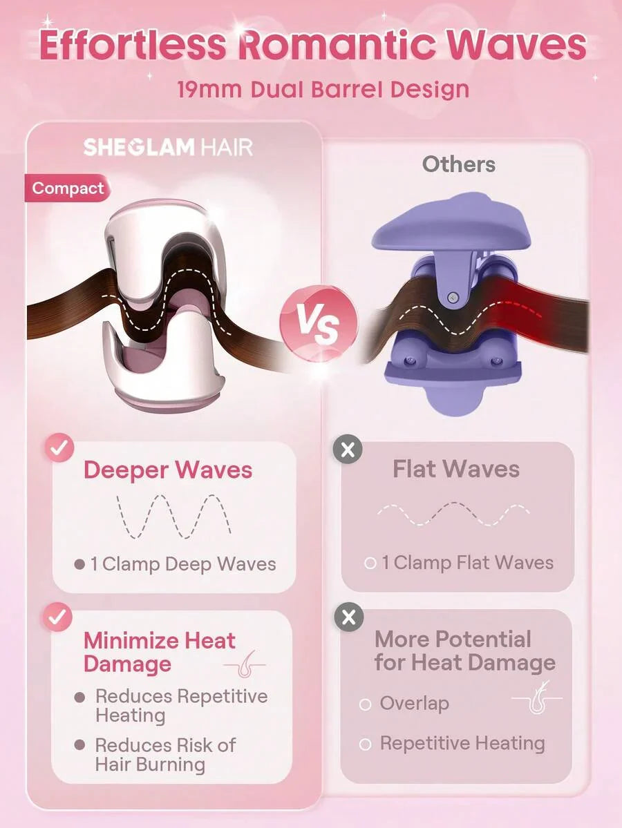 SHEGLAM HAIR Cupid's Charm Beach Babe Hair Waver