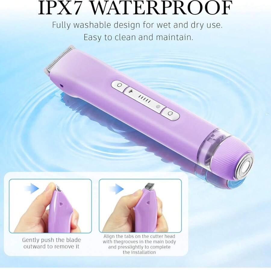 2 In 1 Women Electric Razor & Bikini Trimmer