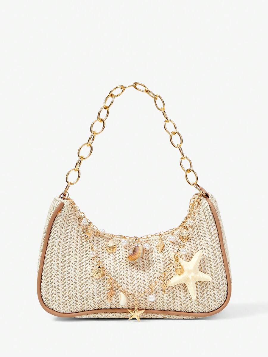 Viva Strut Summer Seaside Vacation Straw Bag