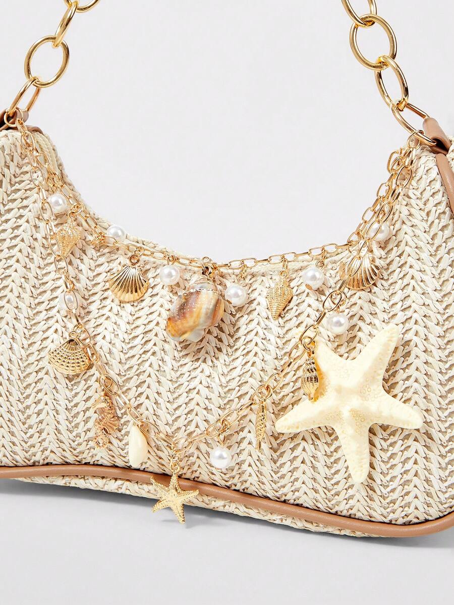 Viva Strut Summer Seaside Vacation Straw Bag