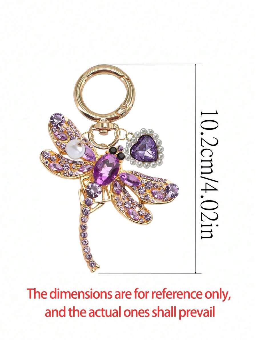 Zinc Alloy Turtle Pendant Keychain With Pearl