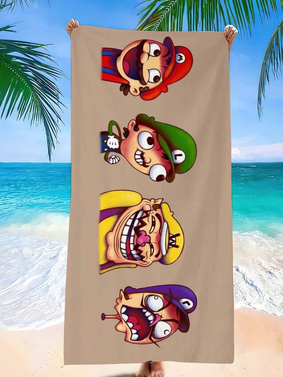asmodee Mario Theme Beach Towels