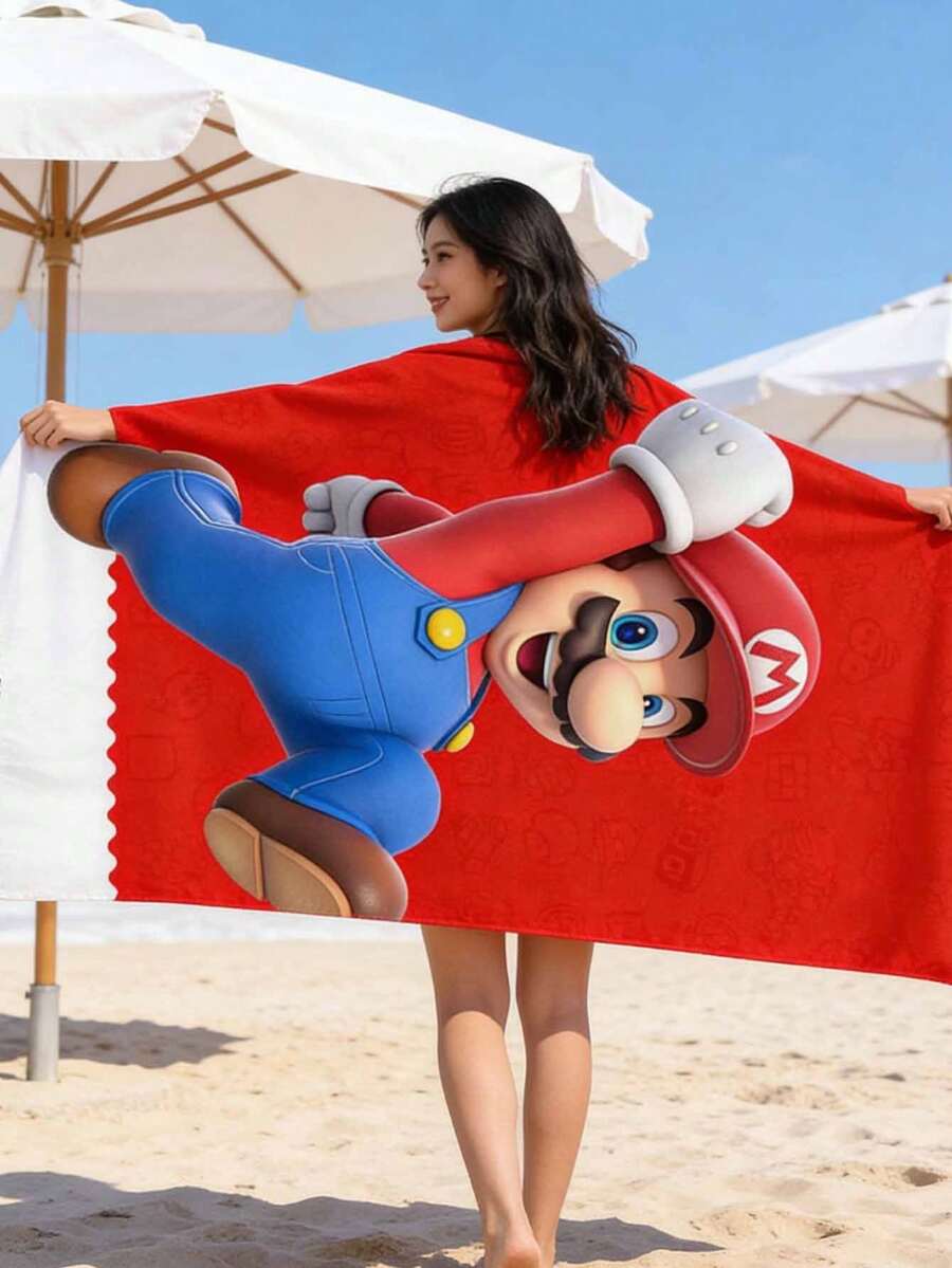 asmodee Mario Theme Beach Towels